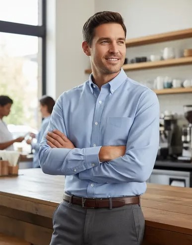 camisa oxford hombre corporativo