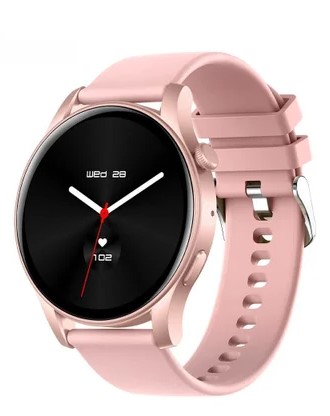 Reloj Inteligente Skeiwatch C30 Rose Gold con monitoreo de salud y llamadas para regalo.