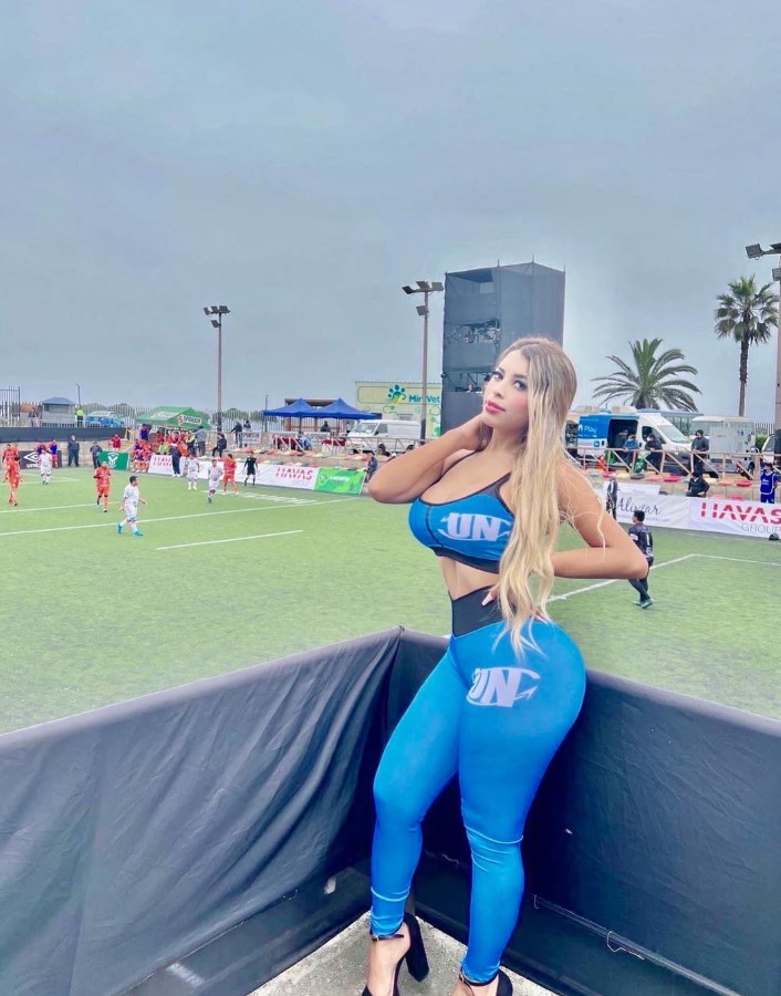 Anfitriona Alexandra3 evento deportivo
